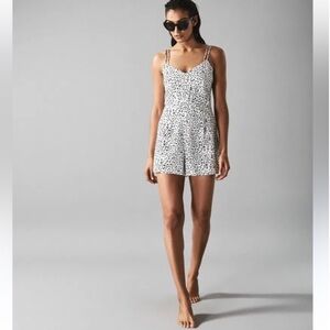Reiss Black and White Spotted Romper